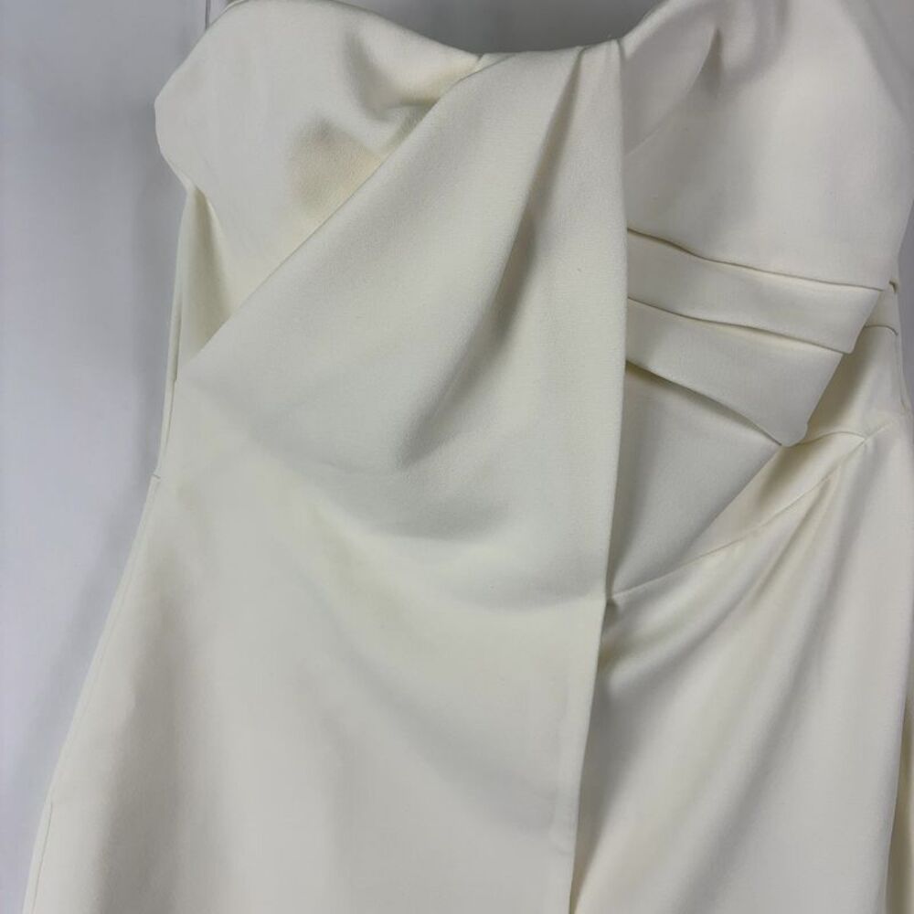 Safiyaa Strapless White Jumpsuit